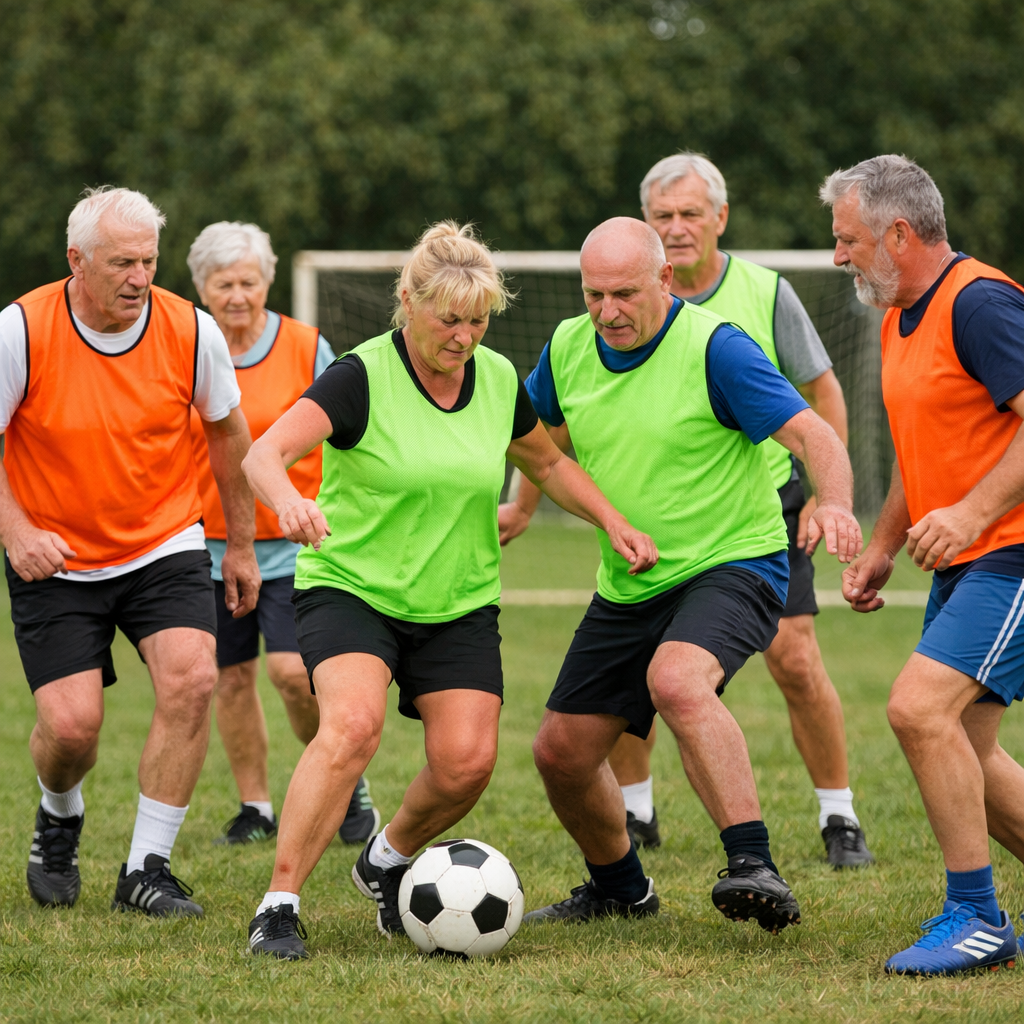 Senior Football Team Training Session